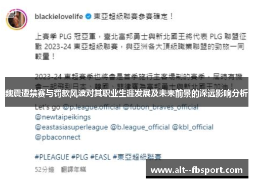 魏震遭禁赛与罚款风波对其职业生涯发展及未来前景的深远影响分析